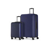 Swiss Mobility - CPH Ensemble de bagages rigides 2 pièces - Bleu marine-Doubles roues pivotantes à 360 degrés pour un roulement fluide et silencieux