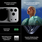 Apple - iPhone 17 Pro Max - 512 Go - Argent - Bell et Virgin Plus-AUTONOMIE JAMAIS VUE SUR iPHONE - Design monobloc offrant beaucoup d’espace pour la batterie et jusqu’à 39 heures de lecture vidéo. Jusqu’à 50 % de charge en 20 minutes