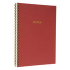 Gry Mattr - Cahier de notes à spirale - 6 po x 8 po - Ligné - 80 feuilles - Rouge-Dimensions: 15,24 cm la x 20,32 cm H (6 po x 8 po).