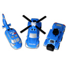 Popular Playthings - PPY60316 Mélange magnétique de véhicules Mix or Match - Police-Mélangez ou assortissez les pièces de véhicules de police pour créer des machines de police ultimes.