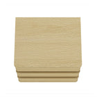 Manhattan Comfort - Molly 26" Table de nuit moderne - Chêne naturel - Lot de 2-20,9 po L x 26 po l x 24 po H