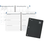 Mead - Journal scolaire hebdomadaire/mensuel des élèves 2025-2026 - 9 7/8 po H x 7 3/4 po l - noir - bilingue-Bilingue (anglais et français)