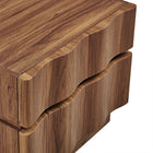 Modway - Isola 2 tiroirs Table de chevet, Noyer-8