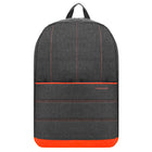 Vangoddy - Sac à dos de voyage léger et décontracté pour ordinateur portable 15 pouces - Gris/Orange-Compartiment rembourré pour sécuriser votre ordinateur