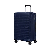 American Tourister - Surftime Spinner - Moyen - bleu métallique-Le matériau ABS robuste est capable de résister aux rigueurs des voyages.