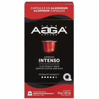Agga - Capsules compatibles Nespresso Intenso - Noir - Paquet de 10-Capsule - Intenso - Kosher - 10 / Boîte
