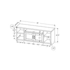 Monarch Specialties - 2743 Meuble Tv - 60 po L/Faux Bois Noir-5