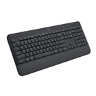 Logitech - Signature K650 Clavier sans fil Ergonomique Entier avec Repose-Poignets - Graphite-Confort toute la journée : le repose-poignets intégré doux et les touches silencieuses donnent une sensation familière et une expérience de frappe agréable