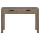 Hudson&Canal - Bureau Lonsdale 48'' - Chêne gris vieilli-Fabriqué à partir de matériaux MDF robustes avec une finition grainée noire artisanale