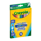 Marqueurs lavables à trait fin ultra-propres Crayola, ensemble de 12-La pointe fine de chaque marqueur à trait fin en fait un outil de dessin précis et idéal pour colorier de petites surfaces. Ces marqueurs sont aussi pratiques pour écrire ou dessiner des traits fins ou des points. Ils offrent une couleur vive et intense, sans bavures et sans traverser le papier