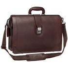 Mancini - Milan Porte-documents plaideur pour portable 17.3" - Brun-Convient au portables jusqu’à 17,3 pouces