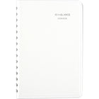 AT-A-GLANCE - Carnet de rendez-vous scolaire de bureau quotidien 2024-2025 - 4 7/8 po x 8 po - assorties - bilingue-Reliure à double spirale résistante aux accrocs et qui repose à plat pour une utilisation facile