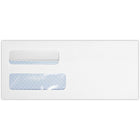 Enveloppe à double fenêtre LUX #10 - 4-1/8 po x 9-1/2 po - vélin blanc avec Redi-Seal - paquet de 500-Livré en tissu blanc avec Redi-Seal