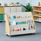 Beleduc Furniture - étagère Bisa - pour enfants à 3 niveaux  - naturel-Design minimaliste moderne, linéaire et essentiel
