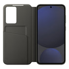 Samsung - Étui portefeuille Smart View pour Galaxy S24 FE - Noir-Accès rapide à la fenêtre d’affichage interactive sans ouvrir le rabat