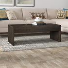 Hudson&Canal - Table basse rectangulaire Lawrence , 48 po de largeur, brun aulne-Caractéristiques assemblage facile