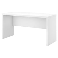 Bush Business Furniture - Bureau à devant arqué 60 po Echo, blanc pur (KI60105-03)-Stratifié thermofusionné sur bois composite