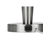 Monarch Specialties - Luminaire - 24 po H Lampe De Table - Port Usb Inclus - Ensemble De 2 - Métal Nickelé - Abat-Jour Gris-7