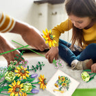 Contixo - Ensemble de blocs de construction de la collection de fleurs de tournesol - 975 pièces-8