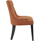 Modway - Regent Touffe Tissu Chaise à manger - Orange-Rembourrage en mousse dense