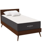 Modway - Aveline 12 po Mousse à mémoire de forme Matelas simple-Housse amovible à fermeture éclair en tricot extensible