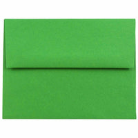 JAM Paper - Enveloppes d'invitation colorées A2 - 4,375 x 5,75 - vert recyclé - Paquet de 50-Caractéristiques de l'enveloppe : Fermeture à rabat droit gommé, finition en papier lisse de haute qualité, fabriquée avec 30 % de matériaux recyclés