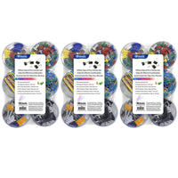 BAZIC Products - Punaise - Trombone - Clip de reliure - Ensemble combiné de boutons magnétiques - 3 ensembles de 269-Large assortiment de clips de bureau, de broches et d'anneaux