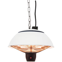 Westinghouse - 1500-Watt Outdoor Hanging Infrared Electric Patio Heater - White-Parfait pour les gazebos, patios, ateliers et partout ou vous pouvez l'accrocher