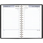 AT-A-GLANCE - Cahier de rendez-vous quotidien 2026 - 8 po H x 4 7/8 po l - noir - anglais-Un jour de semaine par page