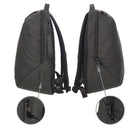 Gry Mattr - Sac à dos avec Compartment Milieu et Port USB - Noir-Bretelles  réglables