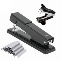 Deli - Ensemble d’agrafeuse de bureau incluant agrafeuse pleine bande, dégrafeuse et agrafes-Accessoires inclus : livré avec 1 000 agrafes et une dégrafeuse, offrant tout le nécessaire pour un agrafage pratique et efficace