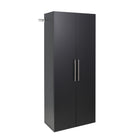 Prepac - Armoire à chaussures HangUps - noir-Poignées au fini nickel satiné