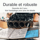 Cardinal® - Reliure XtraLife ClearVue verrouillable à anneaux en D, noire, 4 po-Résistance à la fissuration à froid à -50 &ordm; F  