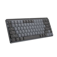 Logitech - MX Mechanical Mini pour Mac Clavier Sans Fil Illumine - Boutons Tactiles Silencieux - Gris ( Space Grey)-Parfait pour Mac : Clavier Bluetooth MX Mechanical Mini pour Mac avec une disposition Mac pour plus de sensations et de productivite, optimise pour macOS et compatible avec iPadOS et iOS