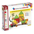 MAGNA-TILES - Ensemble de construction magnétique Builder XL de 50 pièces-Sécurité Garantie: Toutes les pièces MAGNA-TILES sont construites pour résister à d'innombrables heures de jeu. Notre treillis de signature empêche la fissuration, tandis que les rivets de fixation gardent les aimants sûrs et sécurisés.