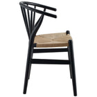 Modway - Flourish Fuseau Fauteuil d’appoint de salle à manger Ensemble de 2 - Noir-Capacité de poids de la chaise : 286 lb