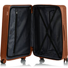CHAMPS - Ensemble de bagages extensibles à 8 roues - 3 pièces - à parois rigides Collection Iconic II - Or rose-Expansion sur les 3 pièces