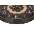 Monarch Specialties - Horloge - 24 po Rond - Mécanisme D'Engrenage - Horloge Murale - Brun - Traditionnel-Parfait pour une utilisation en intérieur uniquement et sans assemblage, il suffit d'insérer 3 piles AA (non incluses), de le suspendre et de profiter de la transformation instantanée de l'espace