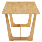 Modway - Solara Rectangle de 71 po Bois Table à manger, Naturel-Assemblée requise