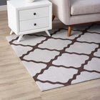 Modway - Marja Treillis marocain Tapis de 5 pi l x 8 pi L - Brun et Gris-Protéger les planchers de la circulation ou des meubles