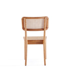 Manhattan Comfort - Lot de 4 chaises de salle à manger Giverny 46 cm style industriel chic - Nature-Livré chez vous entièrement assemblé Aucun assemblage requis