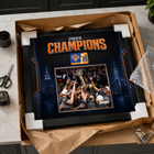 Frameworth - Cadre photoglass des New York Knicks trophée d’équipe des champions 2026 - 22 po l x 18 po H - noir-6