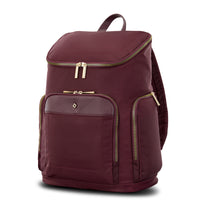 Samsonite - Mobile Solutions 2 Sac à Dos De Luxe 15,6 po - merlot- La doublure de ce produit a été fabriquée à partir de tissu en polyester recyclé, fabriqué à partir de bouteilles en plastique utilisées par les consommateurs