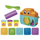 Play-Doh - Kit de démarrage pour appareil photo-Pressez et tamponnez des visages idiots : Appuyez sur une fausse bande de film de l'appareil photo, puis créez des visages d'animaux amusants avec les 5 tampons : lion qui rit, hippopotame aux yeux de cœur, ours heureux, singe effronté et tigre qui pleure