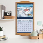 Lang - 2026 Folk Art Calendrier Mural Deluxe Mensuel - 30,5 cm l x 30,5 cm H - Anglais-Comprend un étui cadeau gaufré façon lin assorti
