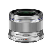 Olympus - Objectif numérique M.Zuiko 25 mm f/1.8 - Argent-Distance focale unique de 25 mm