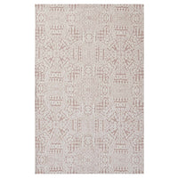 Modway - Javiera Marocain contemporain Tapis de 5 pi l x 8 pi L - Ivory et Cameo Rose-Tapis géométrique marocain