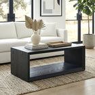 Hudson&Canal - Table basse rectangulaire Osmond 48 po de largeur - Grain noir-Caractéristiques assemblage facile