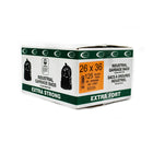 Eco II - Sasc à ordures - 26 po x 36 po - extra fort - noir - paquet de 125 -Paquet de 125