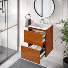 Modway - Scenic Fixation murale de 18" Vanette de salle de bain - Blanc cerise-Calleton de montage compatible avec les cloisons sèches
